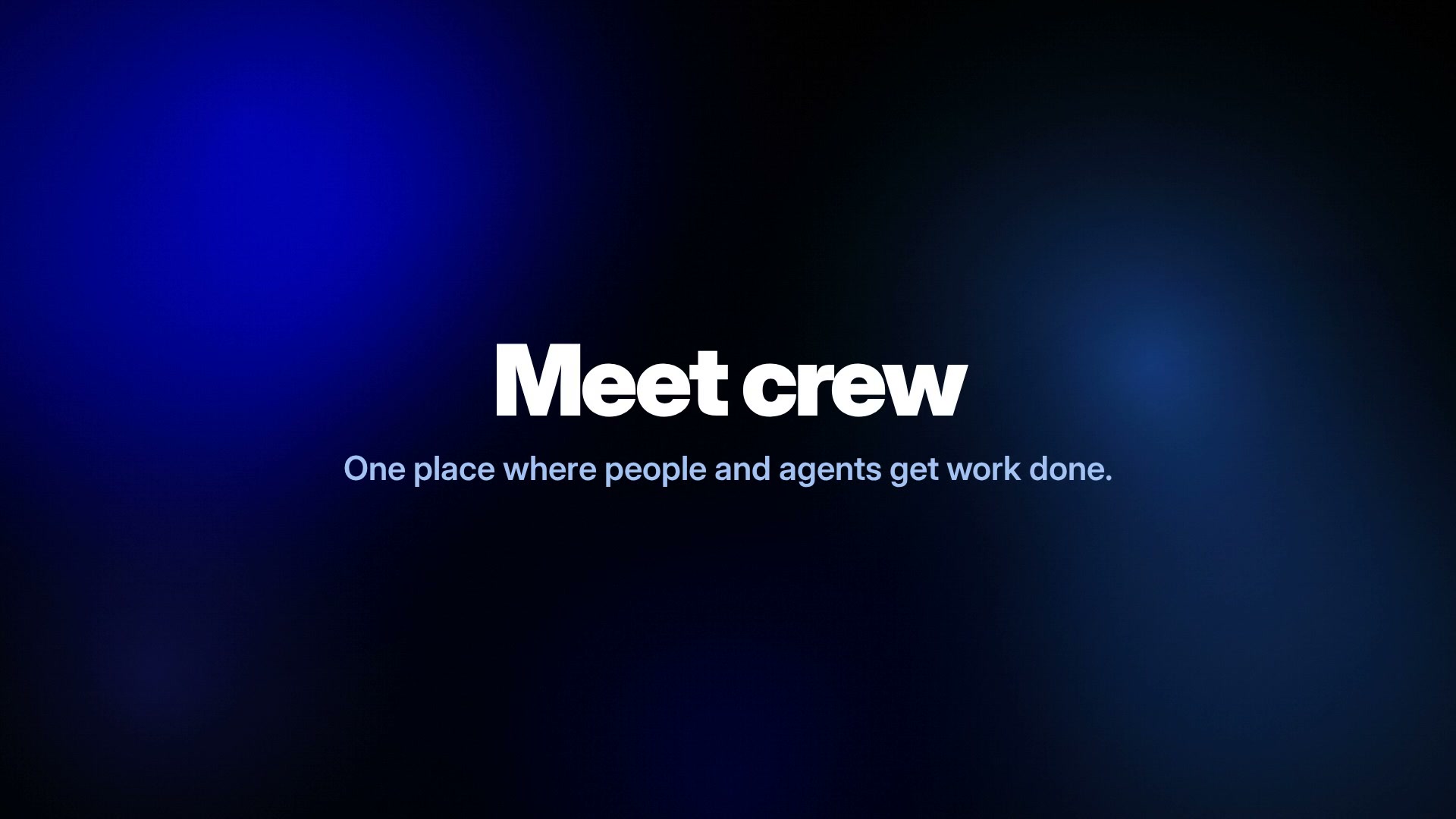 Crew in under a minute: the product teaser